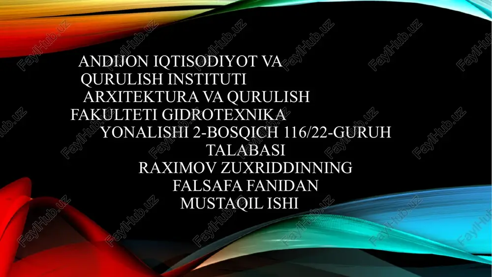 borliq tushunchasi va uning turlari — PPTX