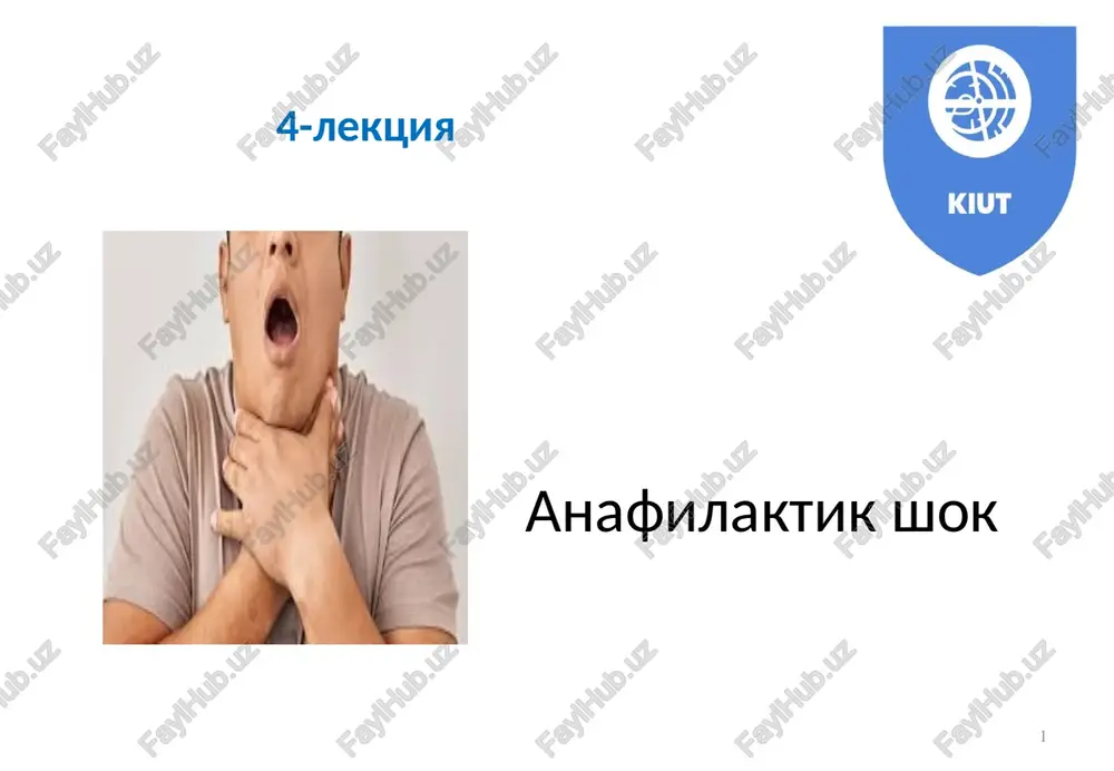 anafilaktik shok — PPT