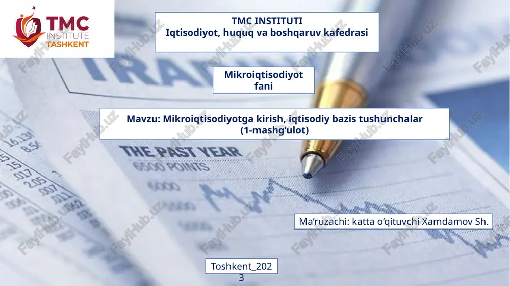 mikroiqtisodiyot — PPTX