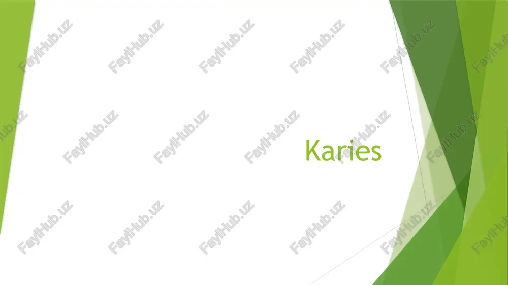 karies — PPTX