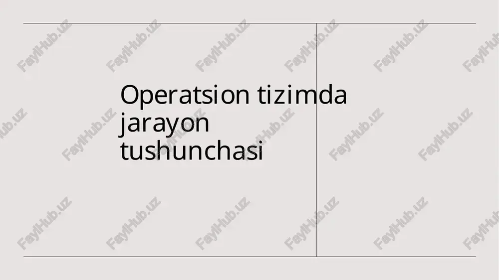 operatsiontizimdajarayontushunchasi — PPTX