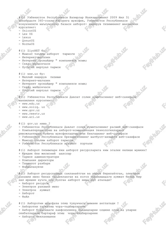 informatika_yakuniy_uzbekcha xammasi — DOC