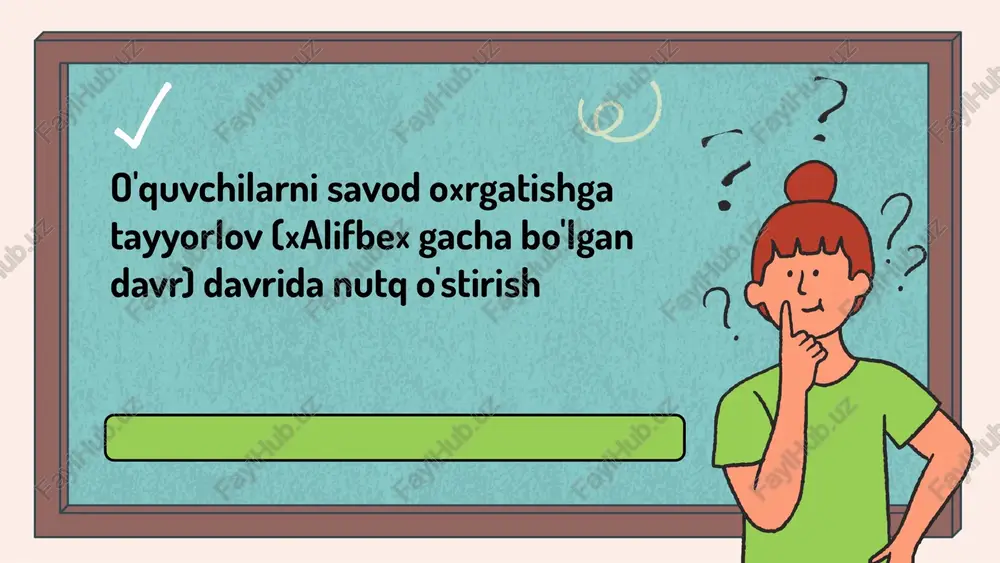 alifbegacha tayyorgarlik davri — PPTX