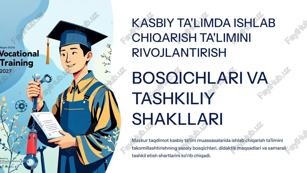 ishlab chiqarish ta'limi — PPTX