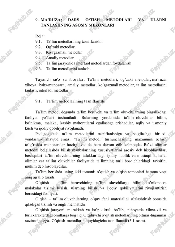 ta'lim metodlari — PDF
