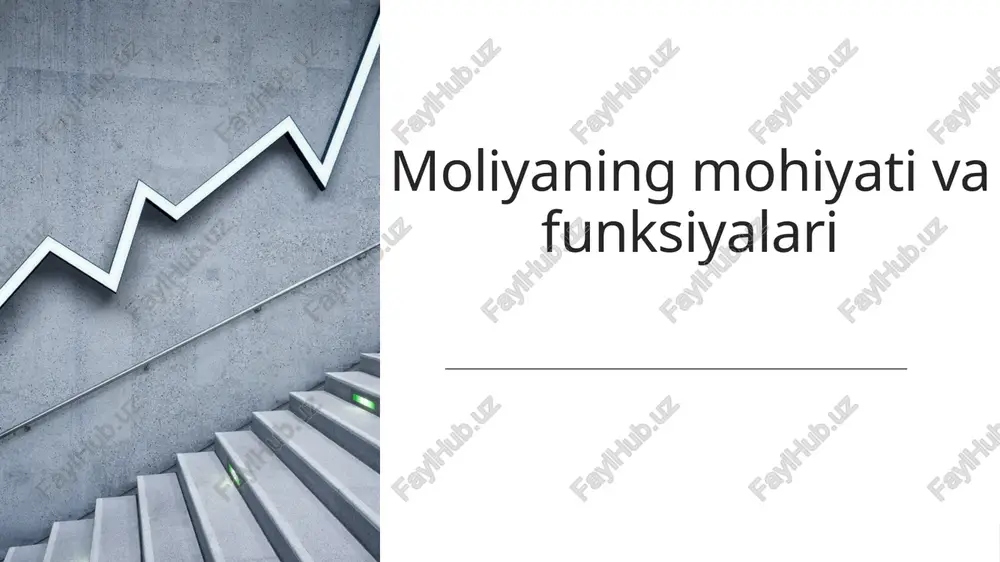 moliyaning mohiyati va funksiyalari — PPTX