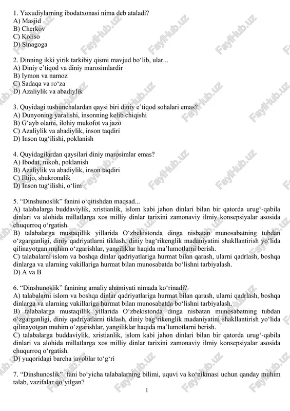 dinshunoslik — DOC