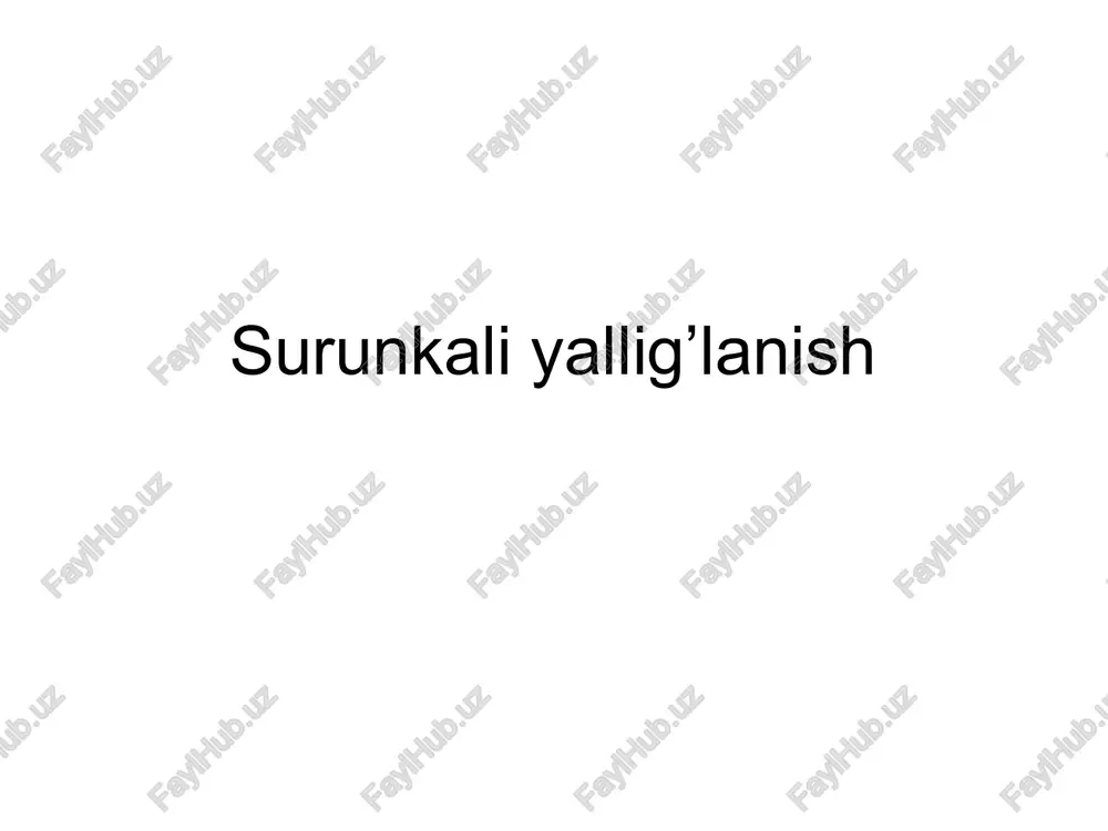 yallig’lanish — PPT