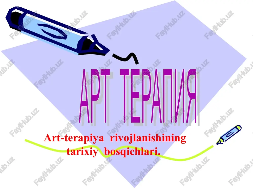 art terapiya tarixi — PPT