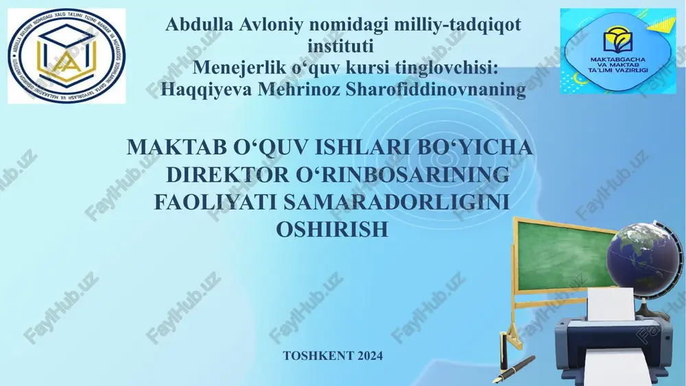 adabiyotlar tahlili — PPTX