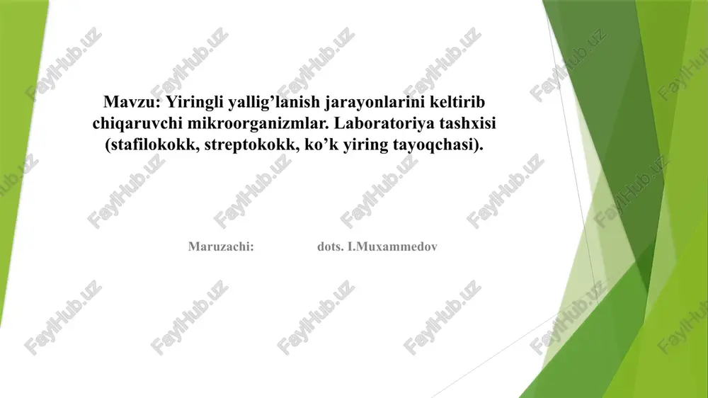 tibbiymikrobiologiya — PPTX