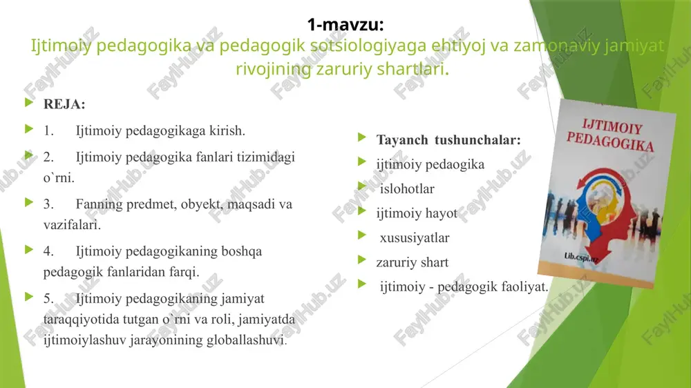 ijtimoiy pedagogika va pedagogik sotsiologiya — PPTX
