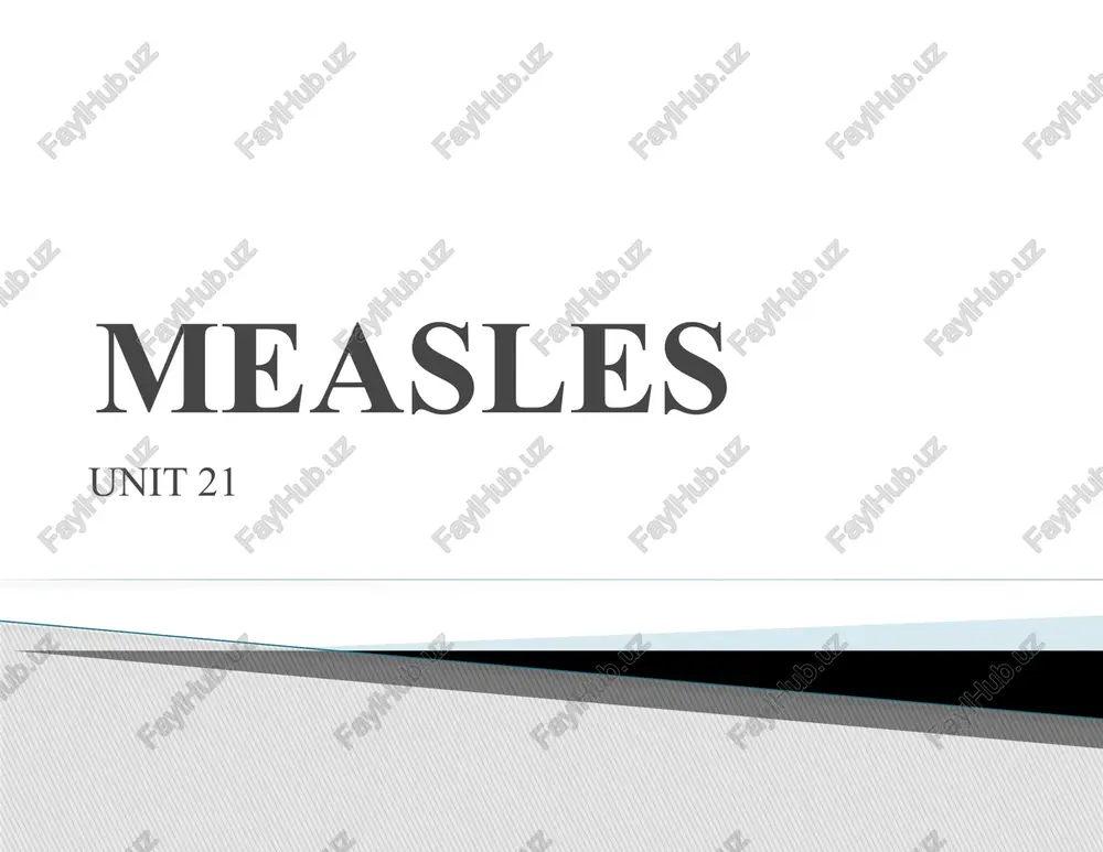 measles — PPT