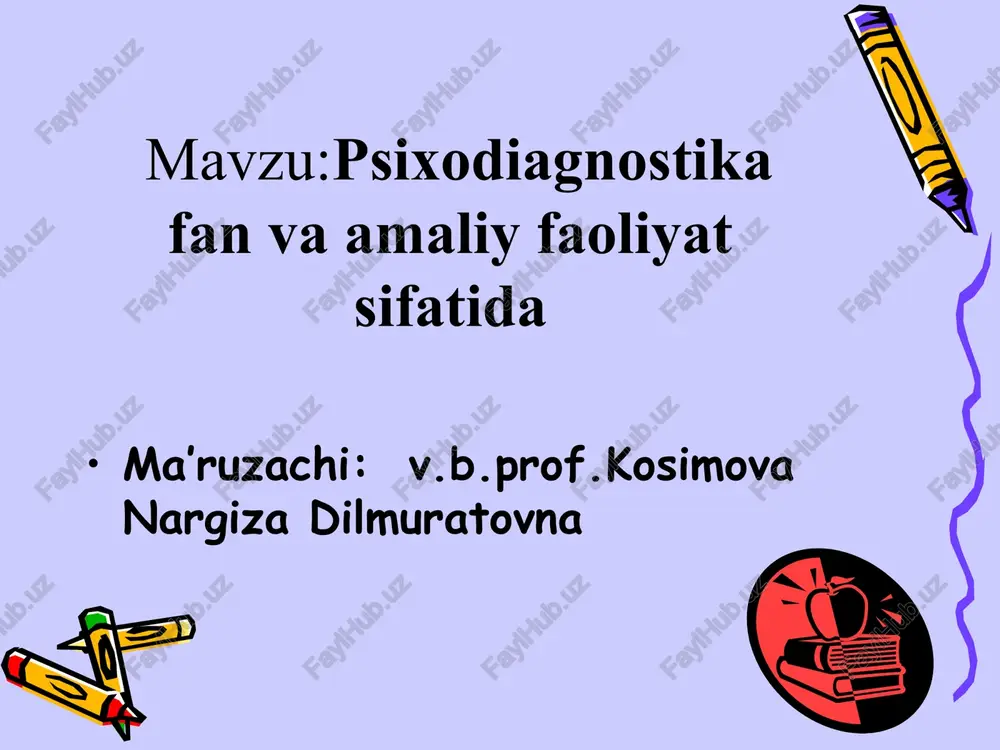 psixodiagnostika — PPT