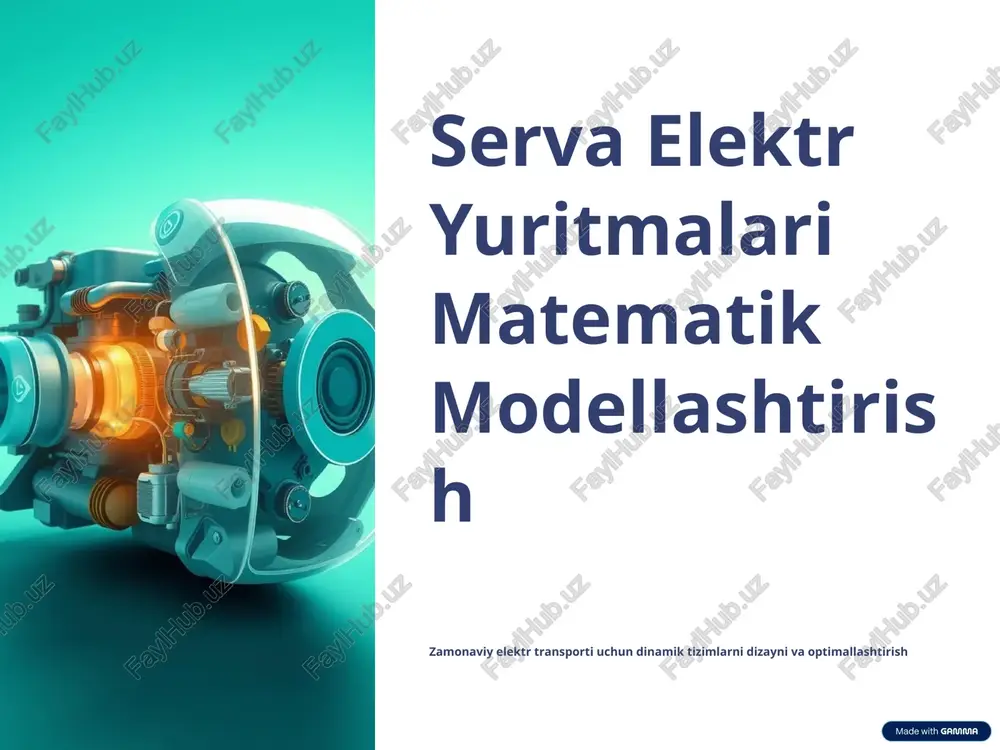 elektr transport vositalarining inqilobi — PPTX