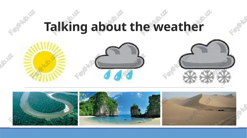 talking about the weather — PPTX