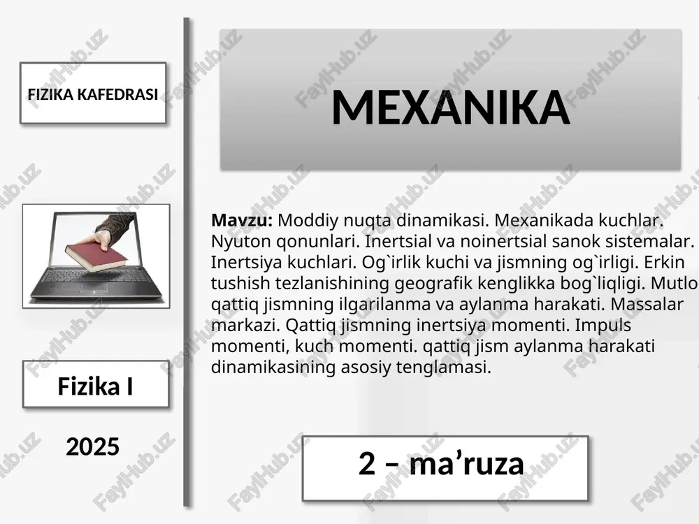 mexanika — PPTX