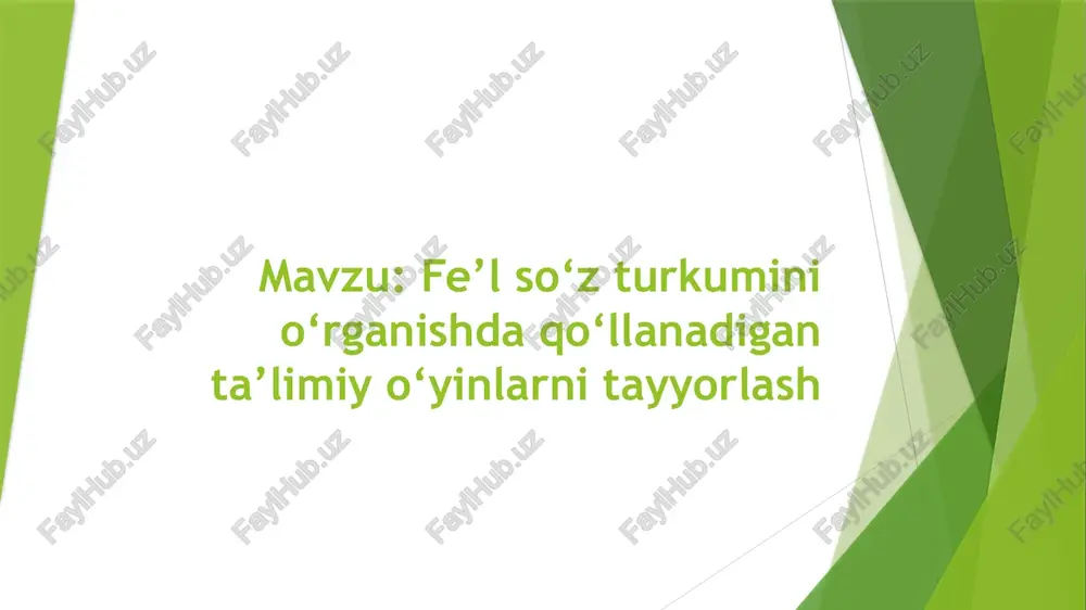 fe’lso‘zturkumi — PPTX