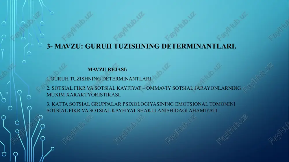 guruhtuzishningdeterminantlari — PPTX