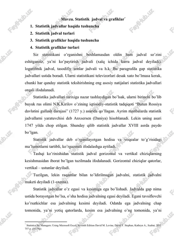 statistik jadvallar va grafiklar — DOCX