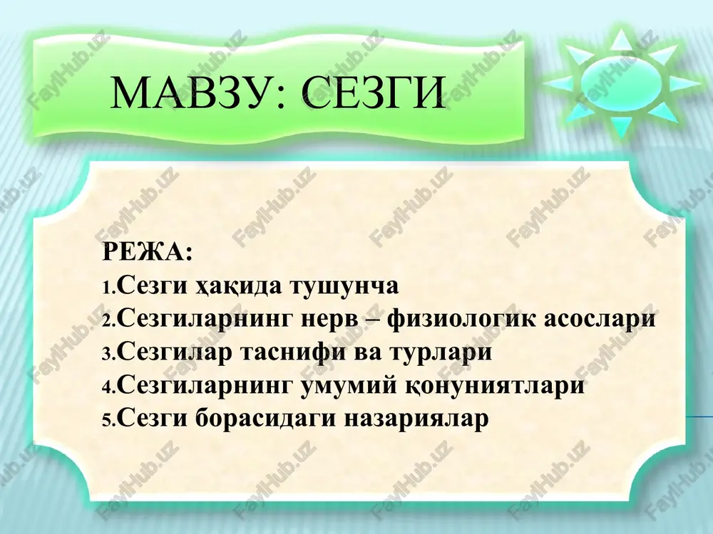 sezgi — PPT