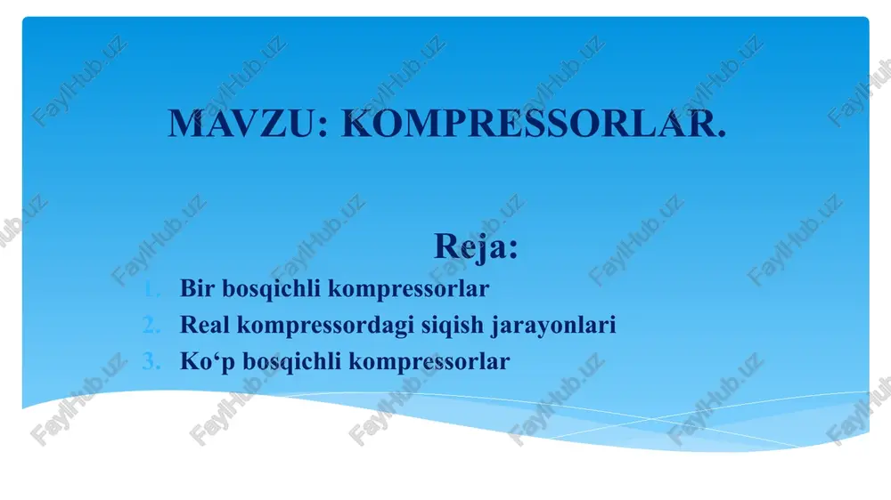 kompressorlar — PPTX