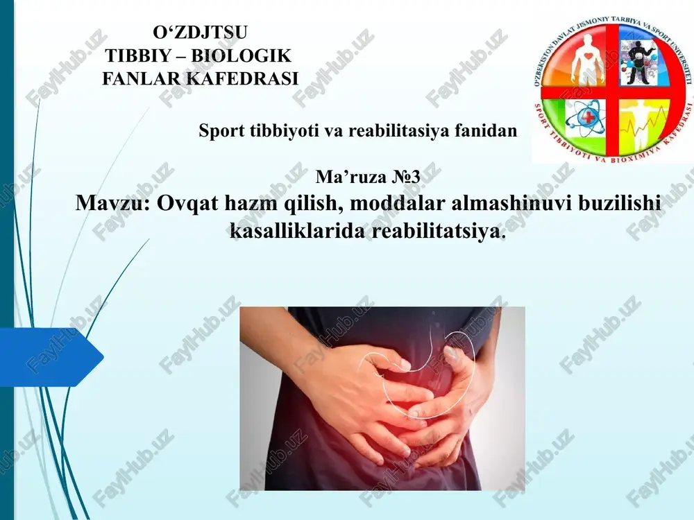 ma’ruza №3 — PPTX