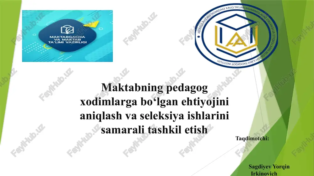 tadqiqots ustasi — PPTX