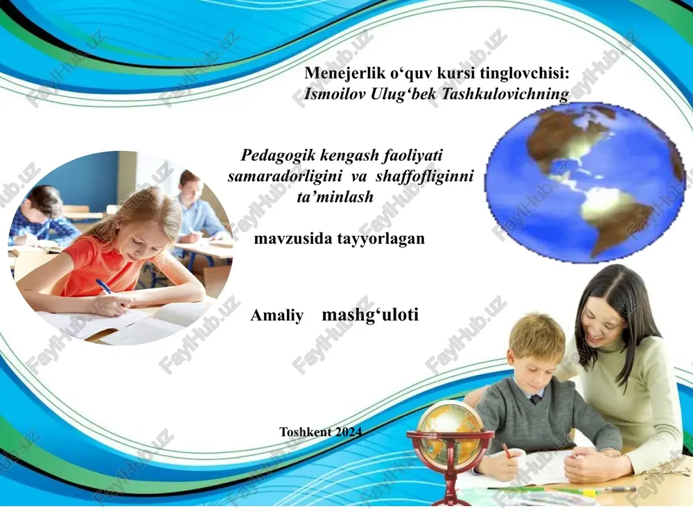 menejerlik o‘quv kursi tinglovchisi — PPT