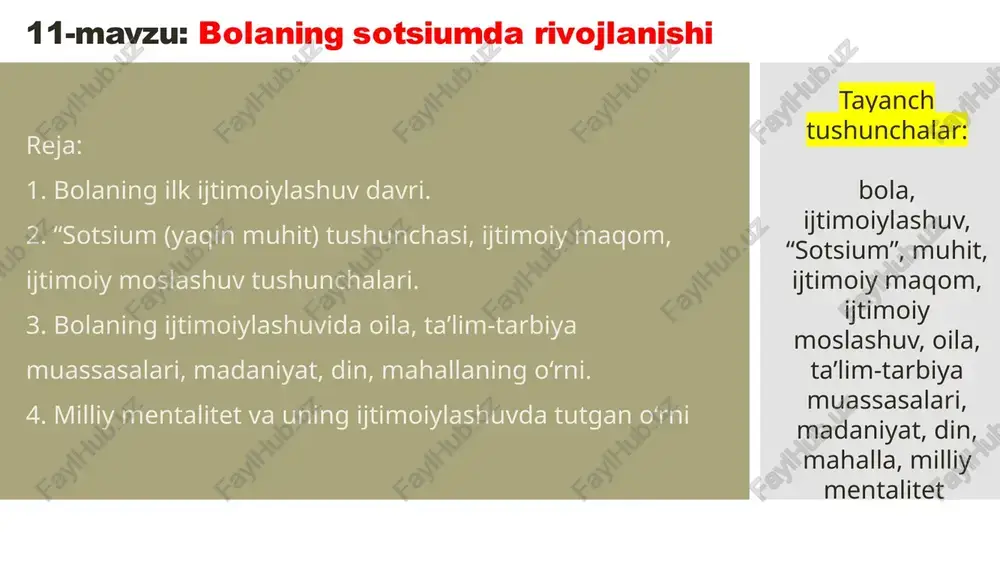 bolaningsotsiumdarivojlanishi — PPTX