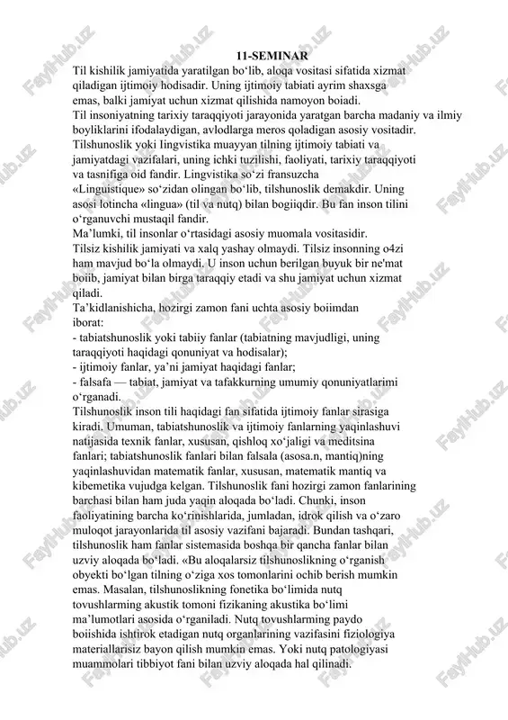 tilshunoslik — DOCX