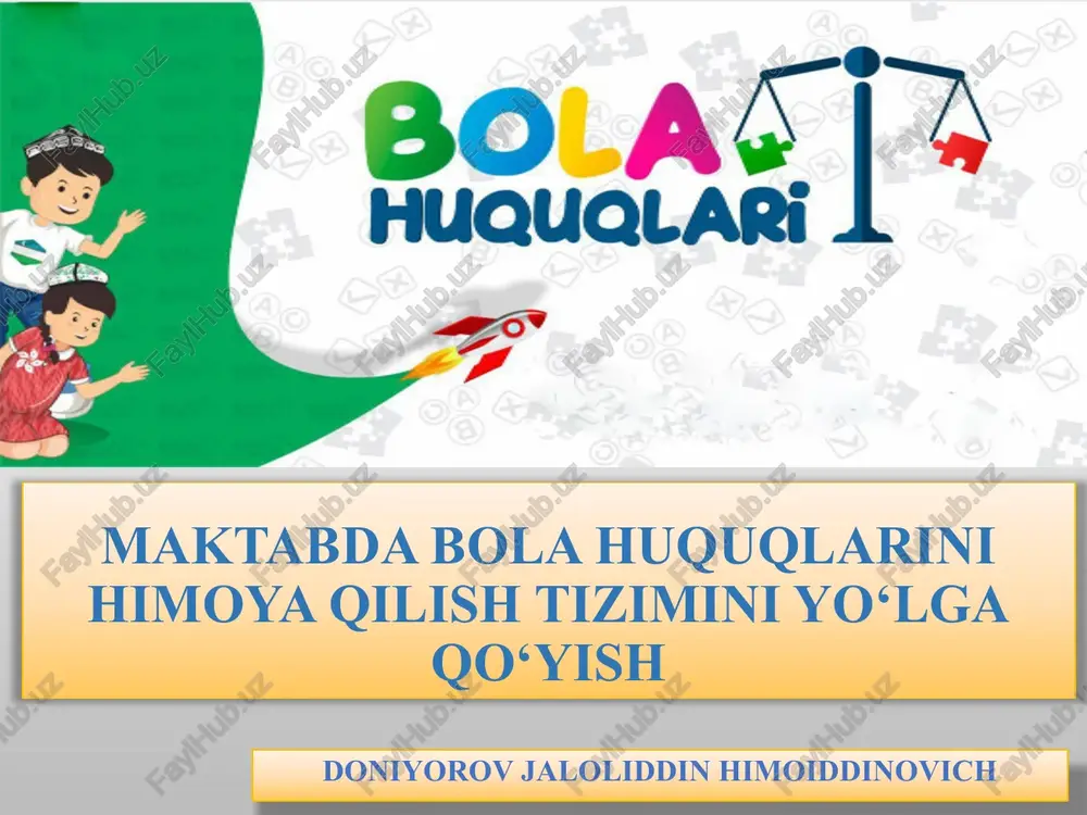bola huquqlari — PPTX