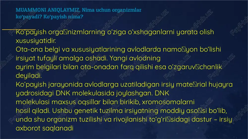 ko‘payish jarayoni — PDF