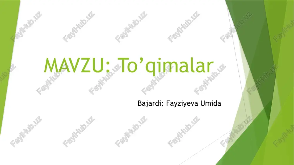 to’qimalar — PPTX