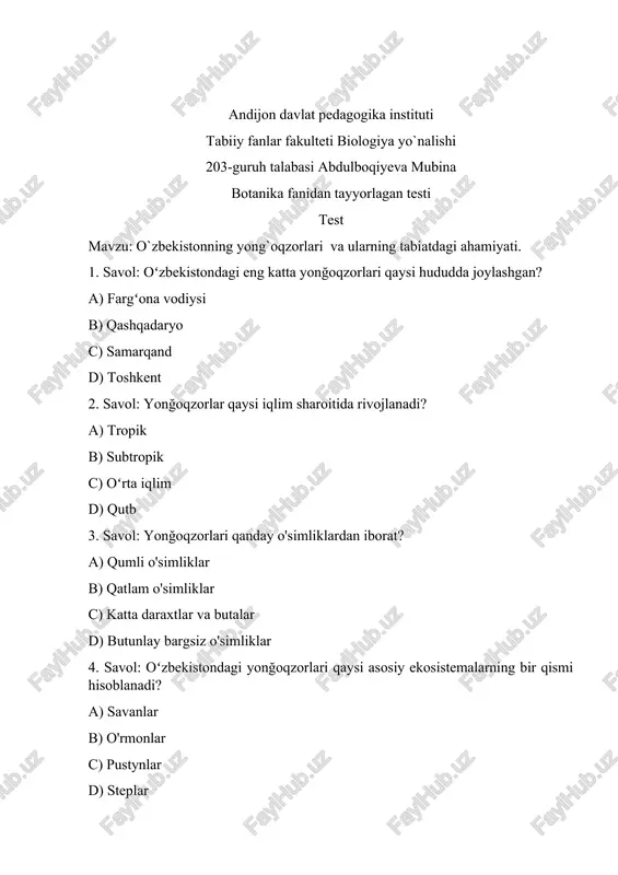 abdulboqiyeva mubina testi — DOCX