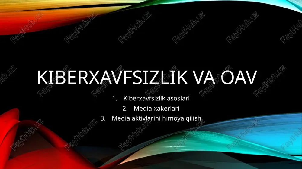 kiberxavfsizlikvaoav — PPTX