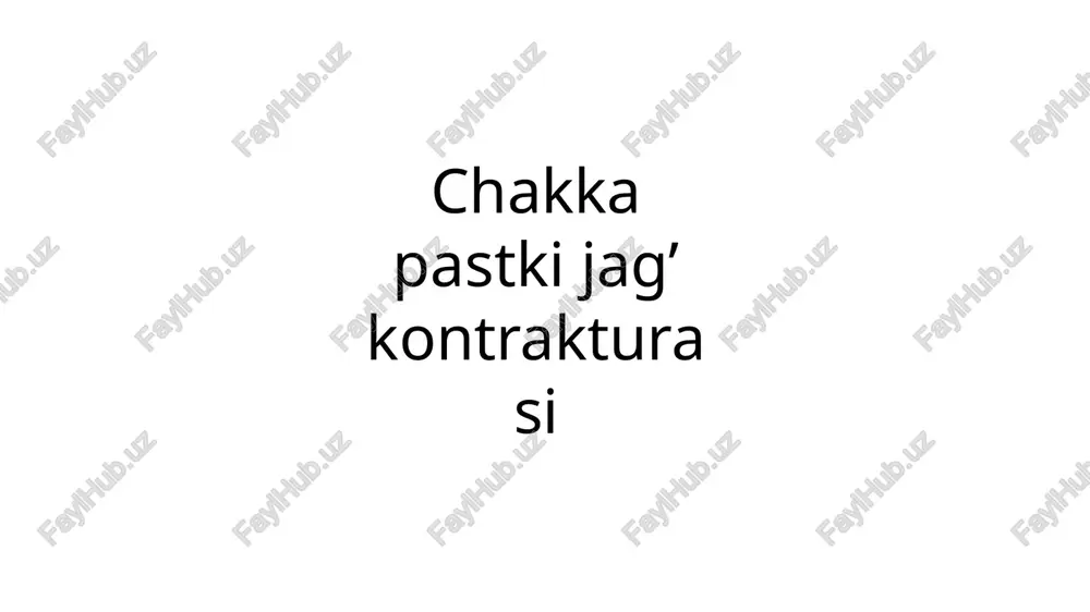 chpjb kontrakturasi — PPTX