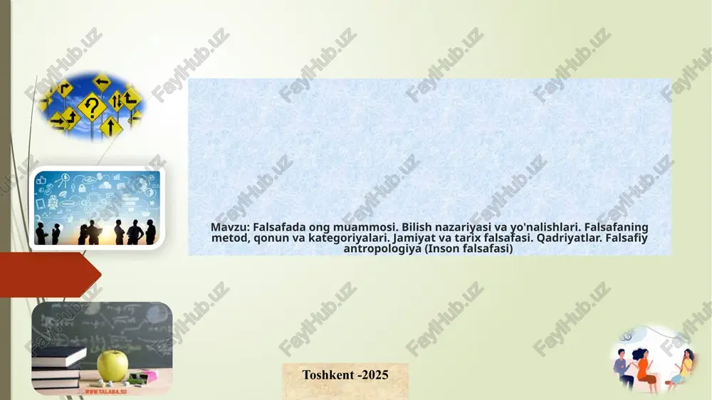 falsafada ong muammosi — PPTX
