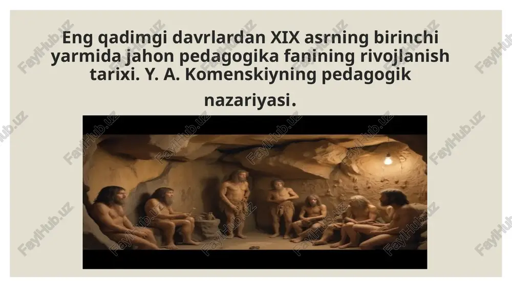 jahon pedagogikasi tarixi — PPTX