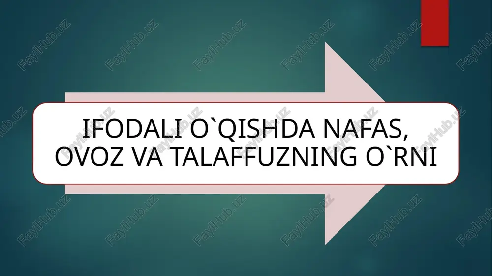 nutq va nafas ustida — PPTX