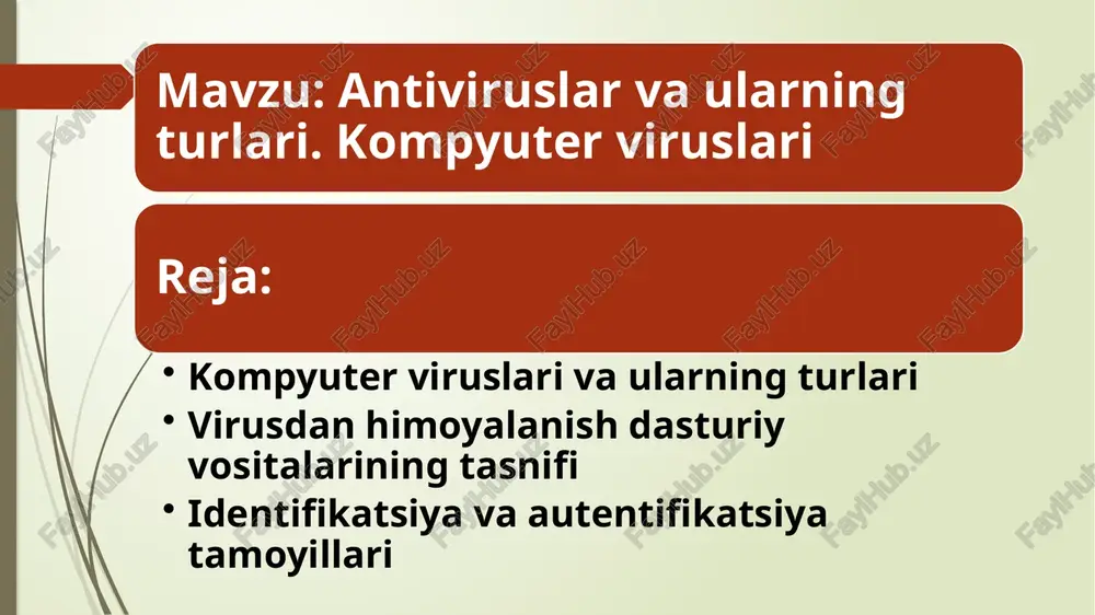 kompyuter viruslari — PPTX
