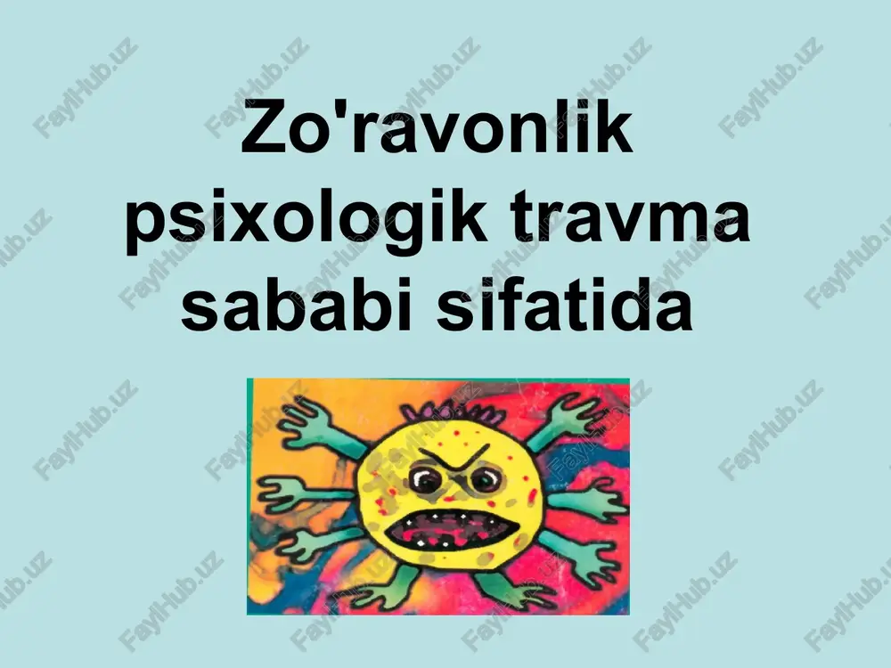 zo'ravonlik psixologik travma — PPT