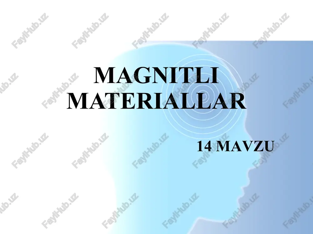 diomagnetikmateriallar — PPTX
