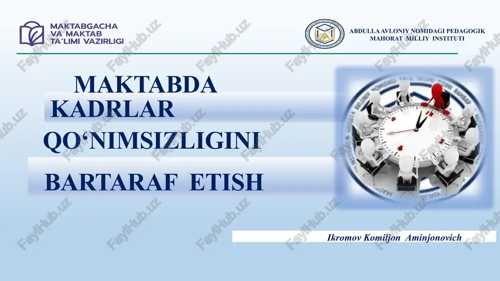abdulla avloniy nomidagi pedagogik mahorat milliy instituti — PPTX