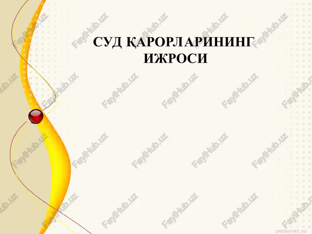 ijro ishlari — PPT