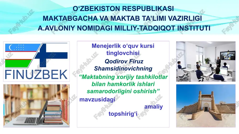menejerlik o‘quv kursi — PPTX