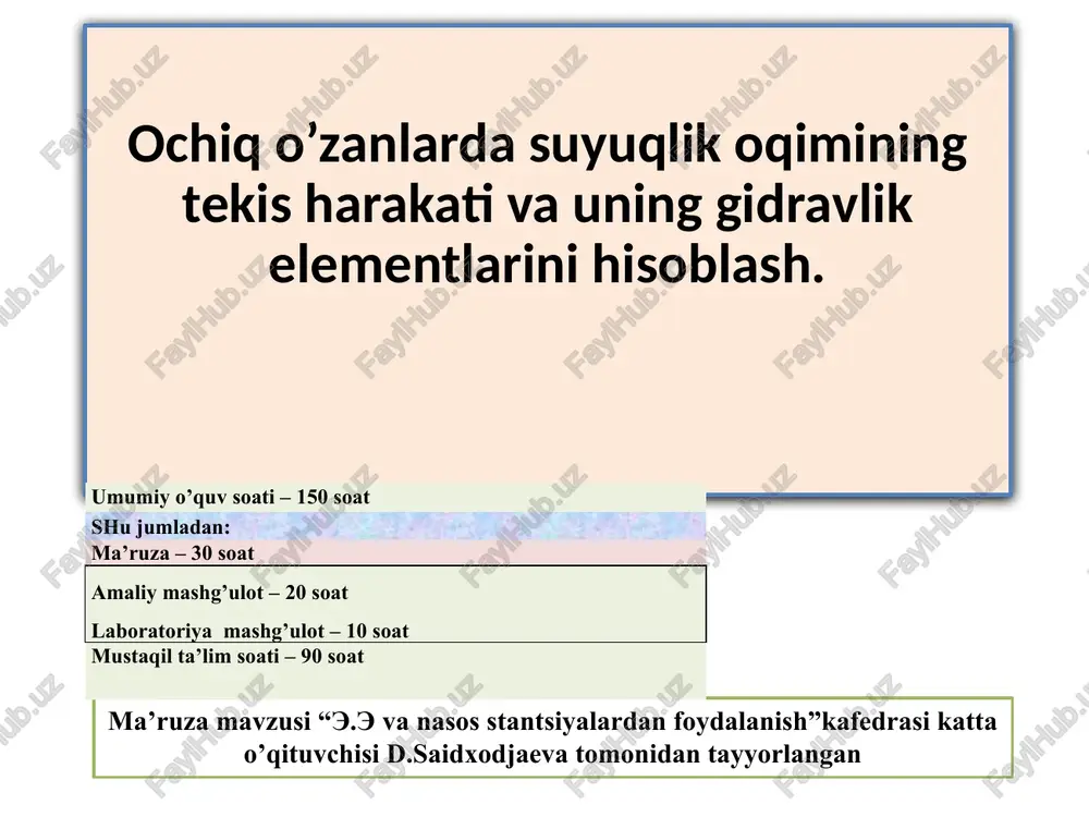 e.evanasos stantsiyalardan foydalanish — PPTX
