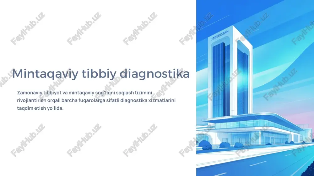 mintaqaviy tibbiy diagnostika — PPTX