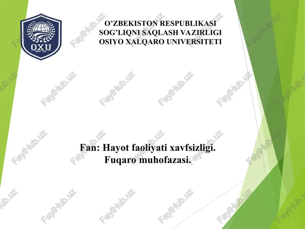 suyaklar sinishida btyo — PPT