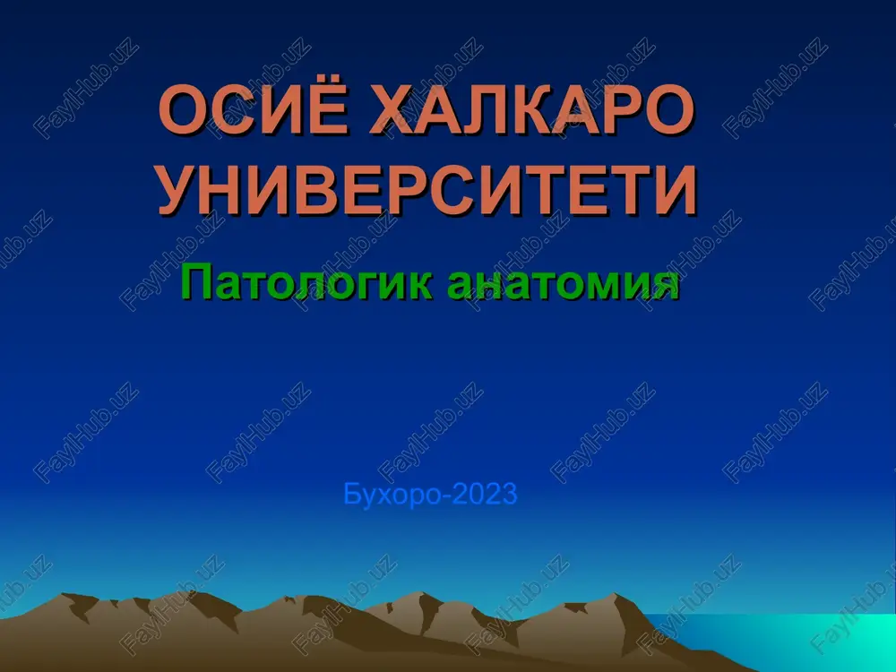 patologik anatomiya — PPT